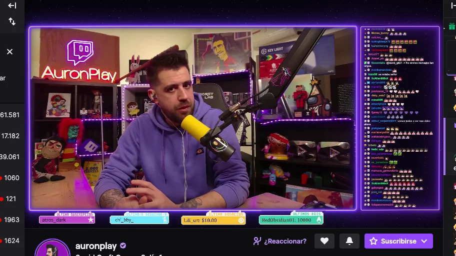 Auronplay en su regreso a Twitch Auronplay en su regreso a Twitch