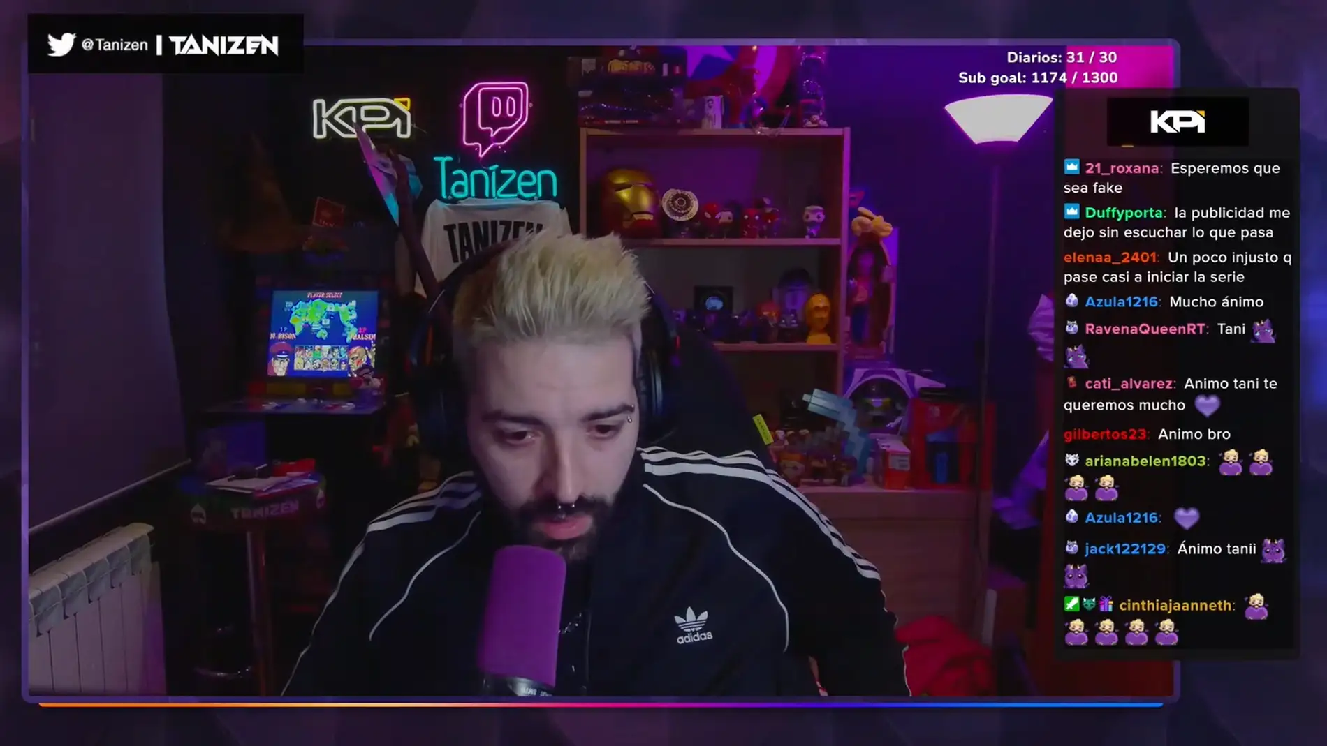 Tanizen en su stream.