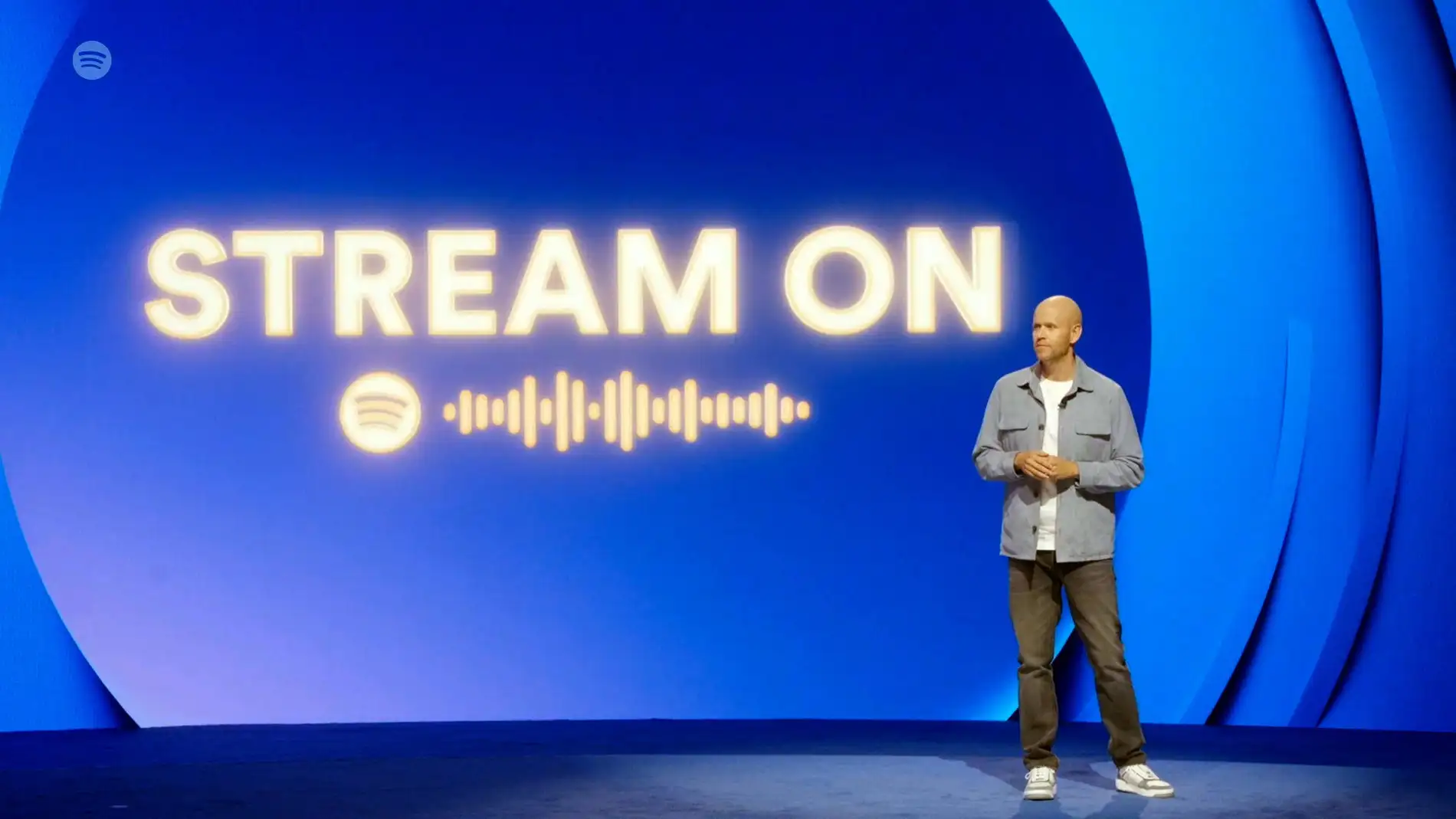 Daniel Ek, fundador y director ejecutivo, habla durante el "Stream on 2023"