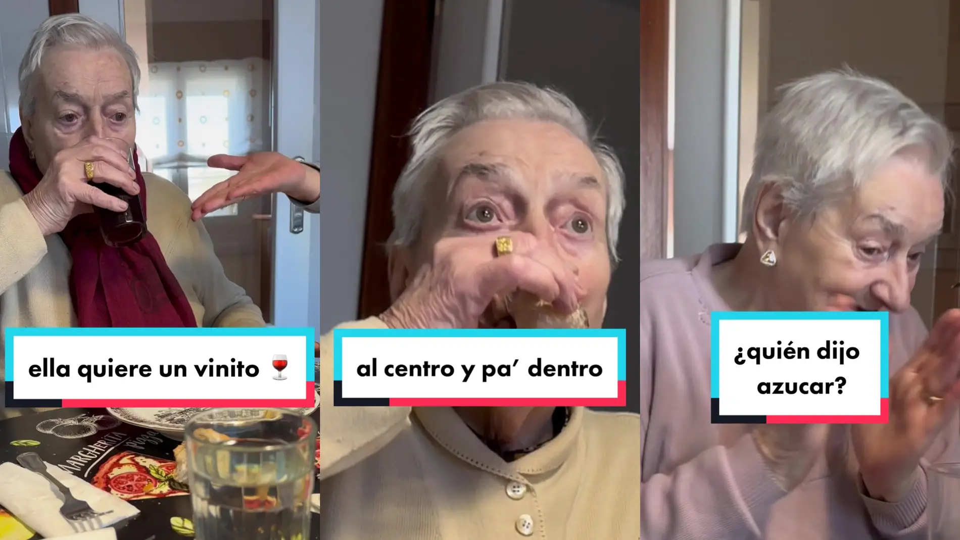 Teresa "La Pelaya", la abuela de TikTok que nos representa a todos: "No quiero agua, quiero vino"