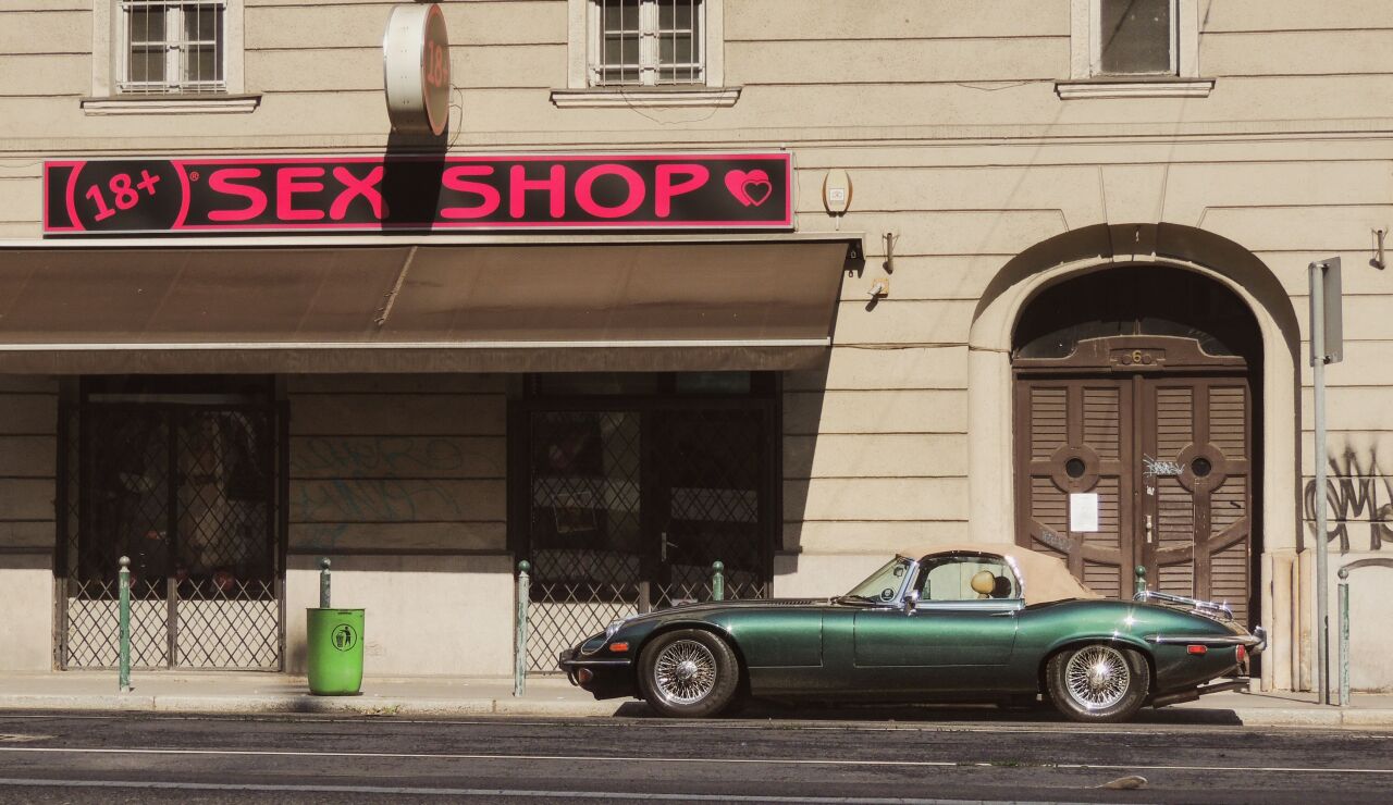 Foto de archivo de un Sex Shop