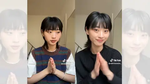 Sabrina Lan en sus vídeos de TikTok Sabrina Lan en sus vídeos de TikTok