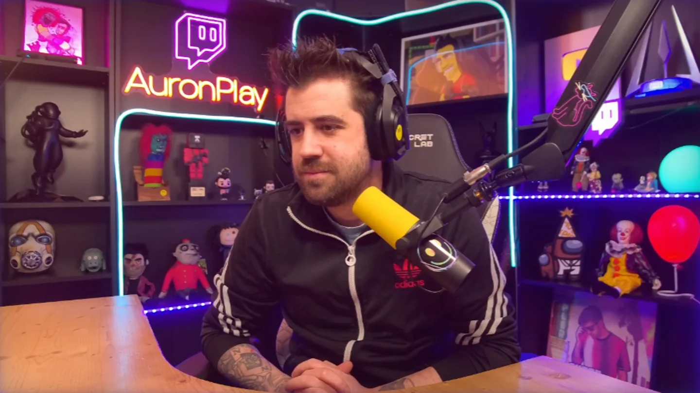 AuronPlay en uno de sus streams AuronPlay en uno de sus streams