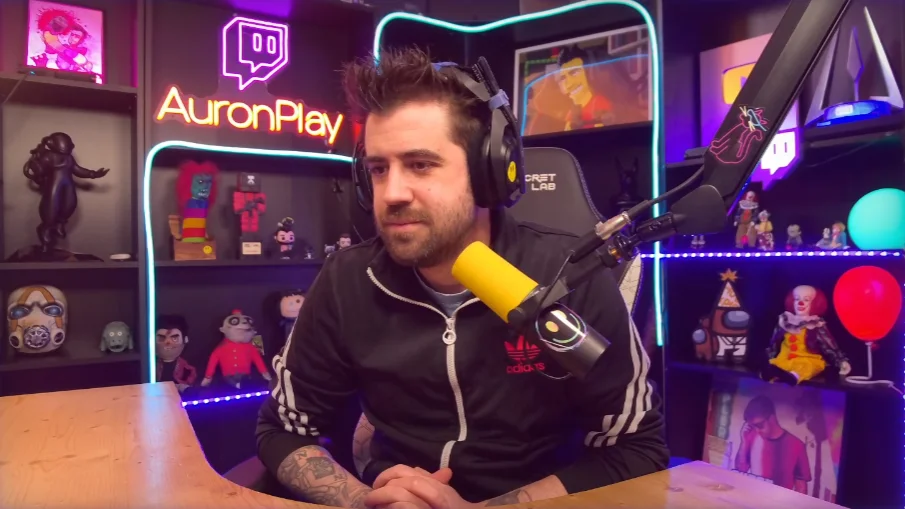 AuronPlay en uno de sus streams
