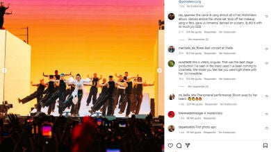 Lo mejor del concierto de Rosalía en Coachella: recreando memes, versionando a Enrique Iglesias y su beso con Rauw Alejandro