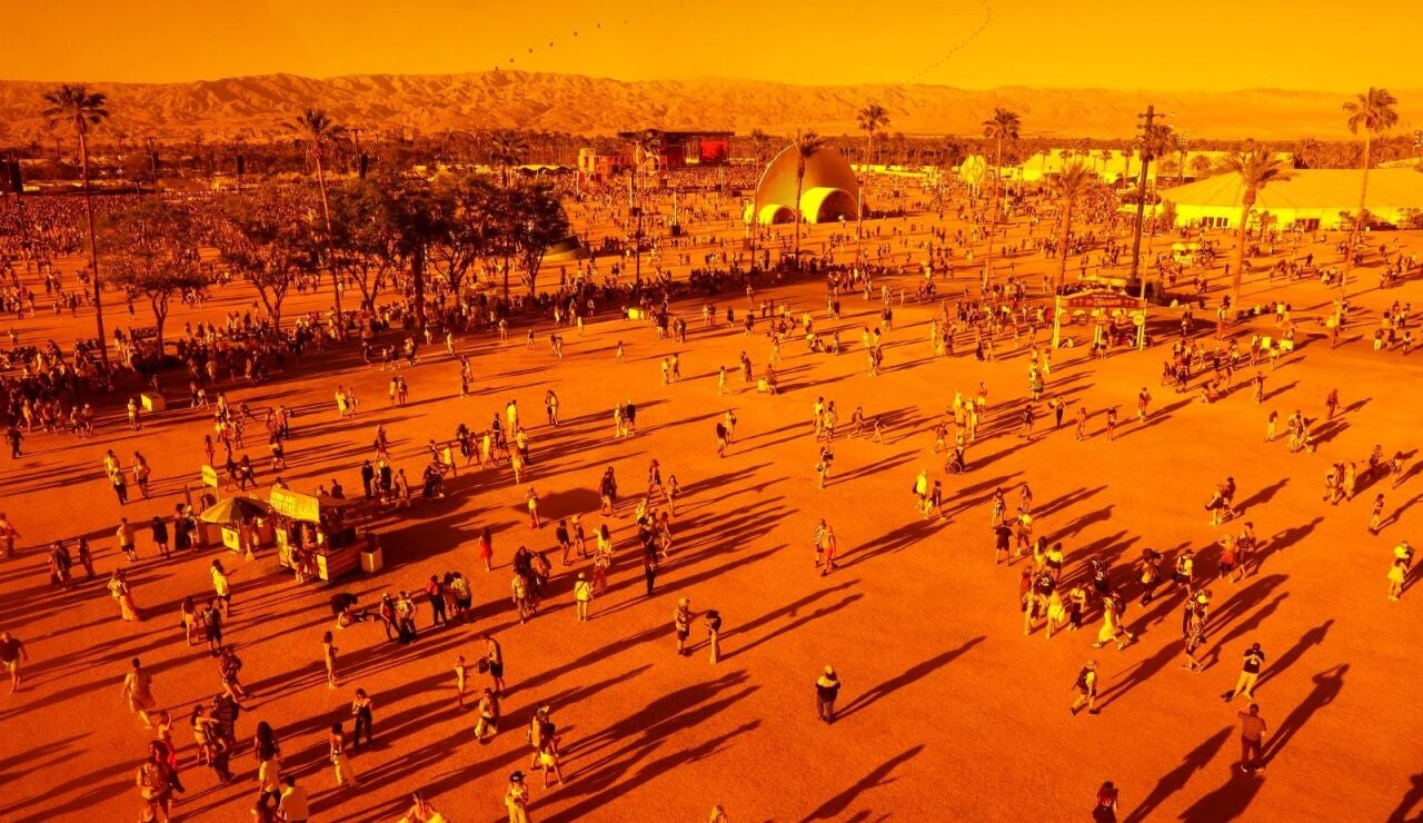 Imagen a&eacute;rea del festival de Coachella 2023