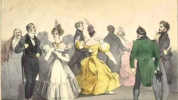 Beau Brummel en un baile en 1815