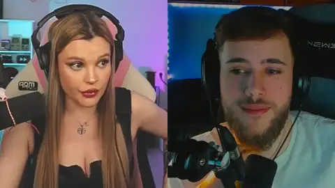 Aroyitt y Carola en stream. Aroyitt y Carola en stream.