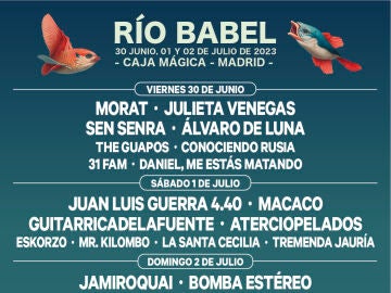 Cartel del festival Río Babel