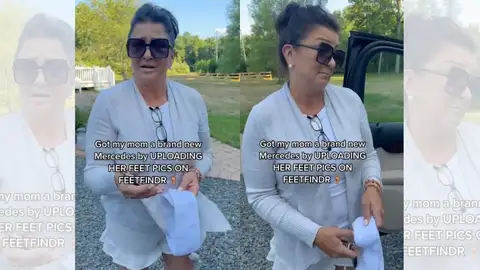 Vídeo de la joven que le regala un coche a su madre gracias a vender la foto de sus pies. Vídeo de la joven que le regala un coche a su madre gracias a vender la foto de sus pies.