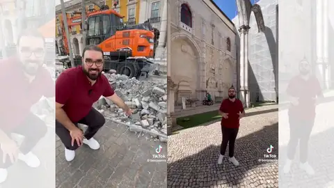 Benja Serra en su TikTok viral. Benja Serra en su TikTok viral.