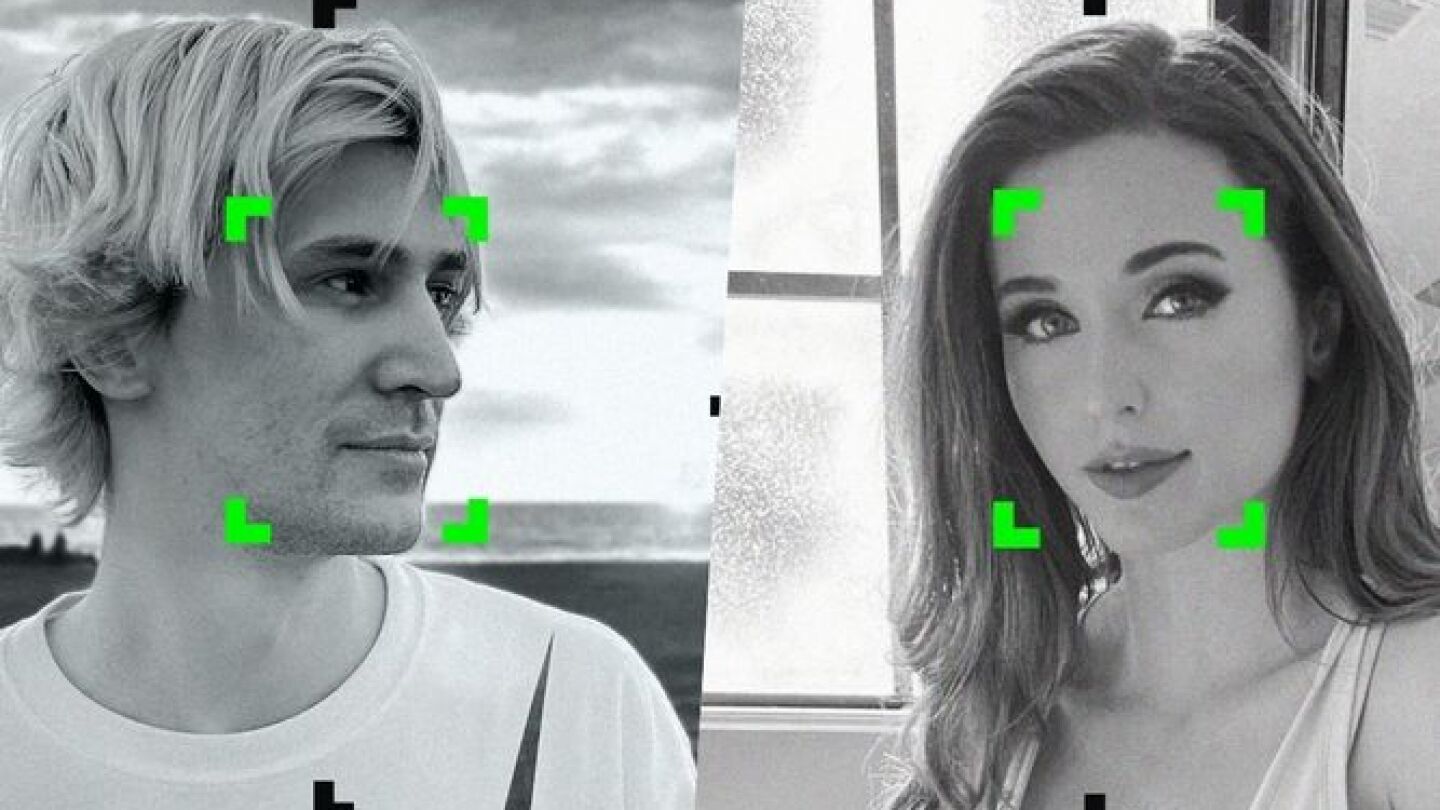 xQc y Amouranth fichan por Kick