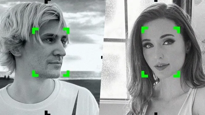 xQc y Amouranth fichan por Kick