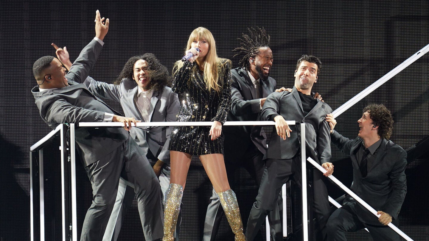 Taylor Swift en su concierto.
