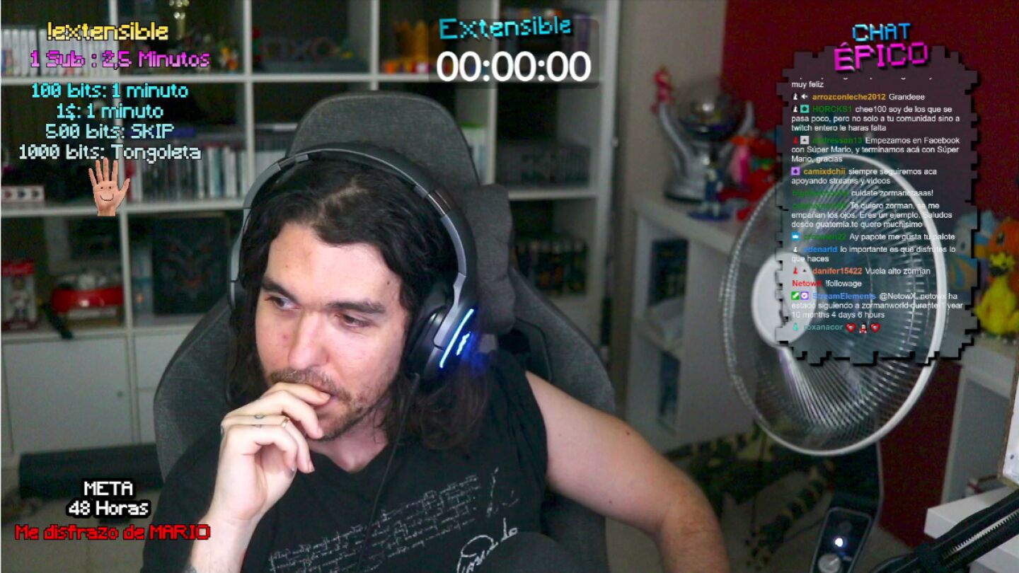 Zorman durante el stream extensible en el que ha anunciado su retirada.