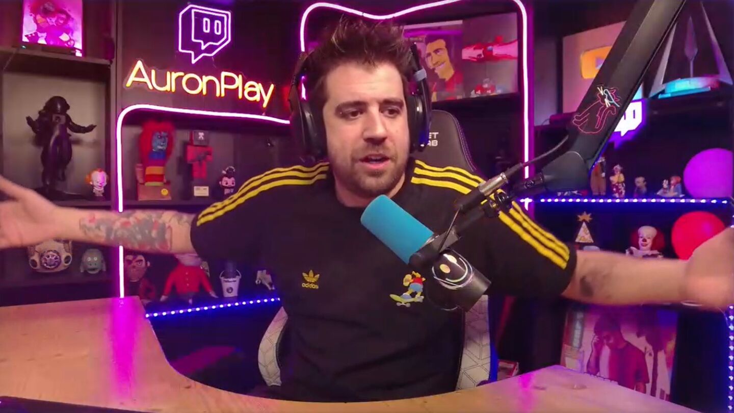 AuronPlay en su stream de Twitch.