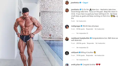 Joesthetics en uno de sus posts de Instagram. Joesthetics en uno de sus posts de Instagram.
