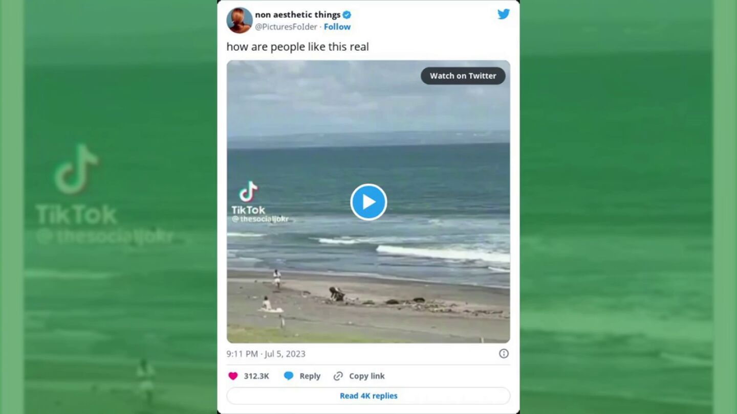 Una influencer es pillada mientras finge limpiar una playa de Bal&iacute;: "las im&aacute;genes son reales"