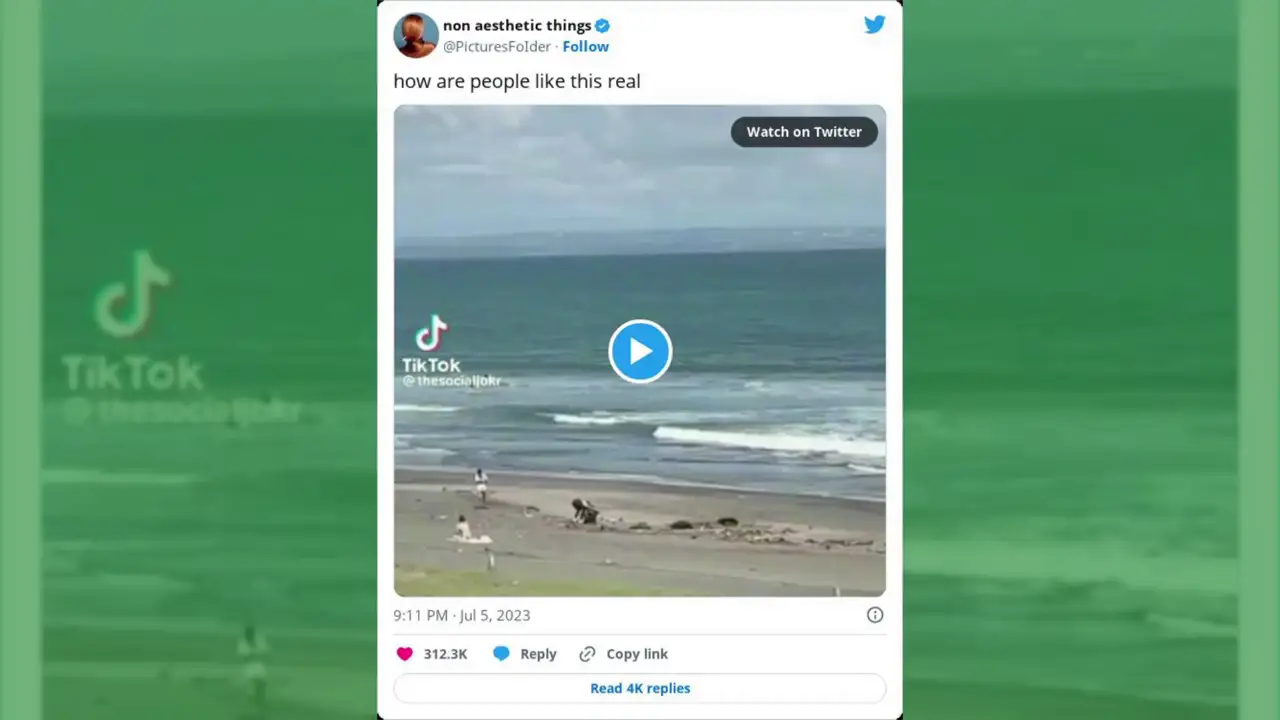 Una influencer es pillada mientras finge limpiar una playa de Balí: "las imágenes son reales"