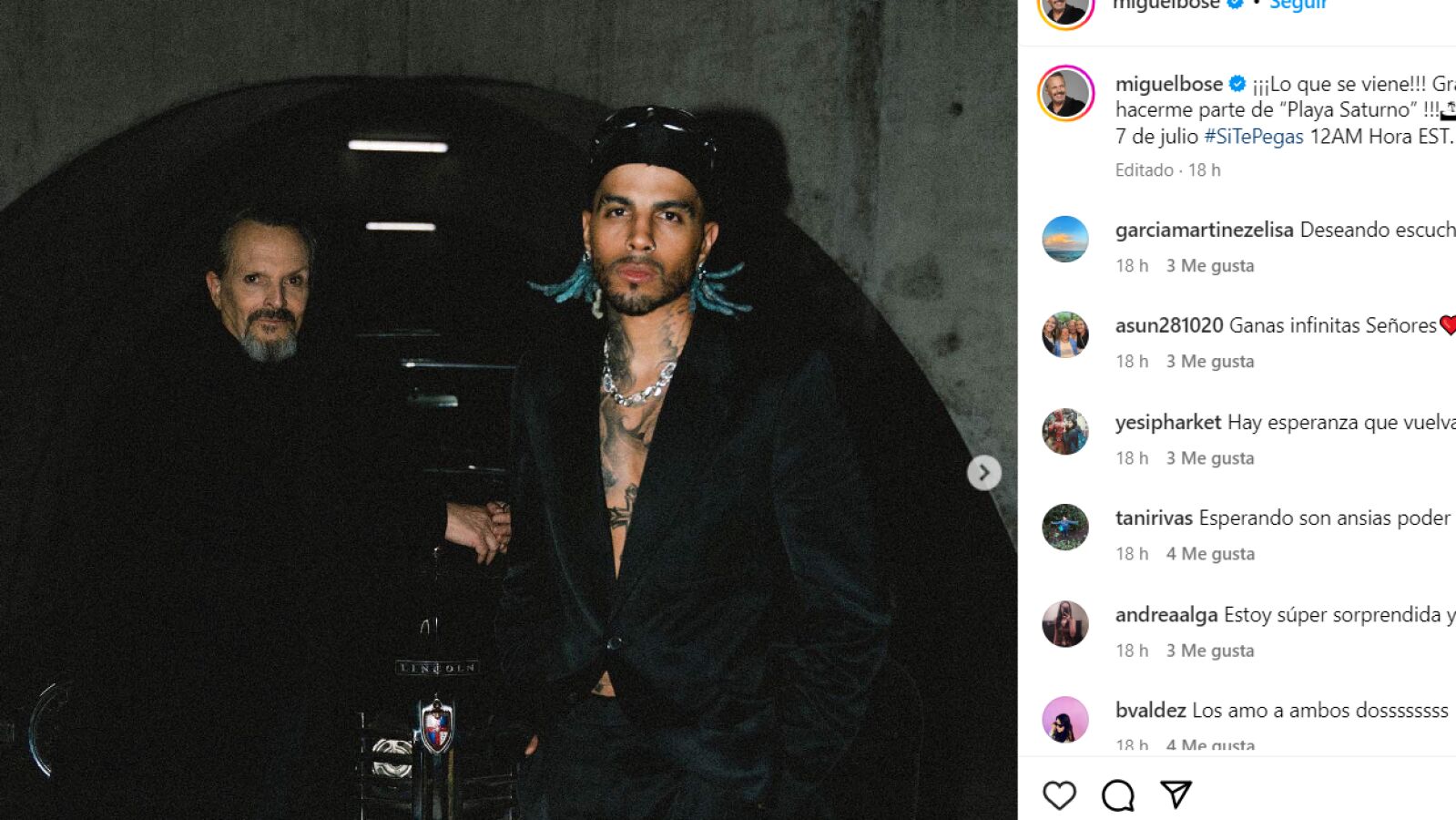 Rauw Alejandro y Miguel Bosé en 'Si te Pegas': la canción de reggaeton que nadie habría imaginado