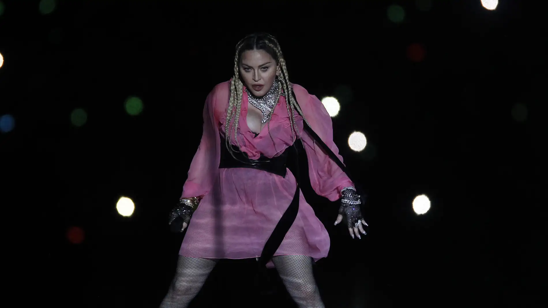 Madonna durante un concierto