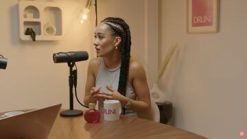 Marina Rivers durante el podcast de Druni.