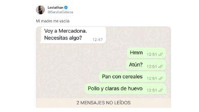 Le dice por WhatsApp a su hija que va a ir al supermercado y la conversación es historia: 