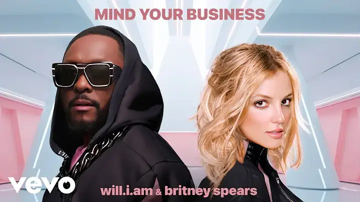 Britney Spears y Will.i.am en la portada de su nuevo single, &#39;Mind Your Business&#39;