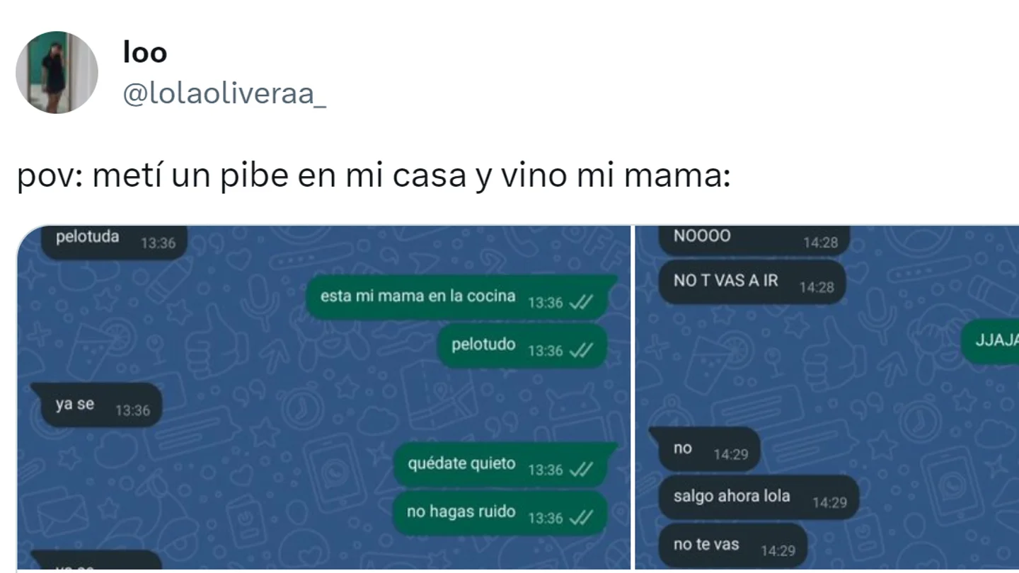 Pantallazo del tuit de @lolaoliveraa_ Pantallazo del tuit de @lolaoliveraa_