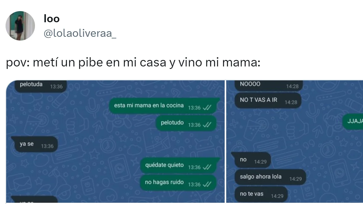 Pantallazo del tuit de @lolaoliveraa_