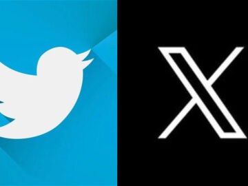 El logo antiguo de Twitter y el nuevo.