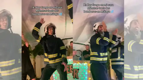 Los bomberos de la Feria de Málaga. Los bomberos de la Feria de Málaga.