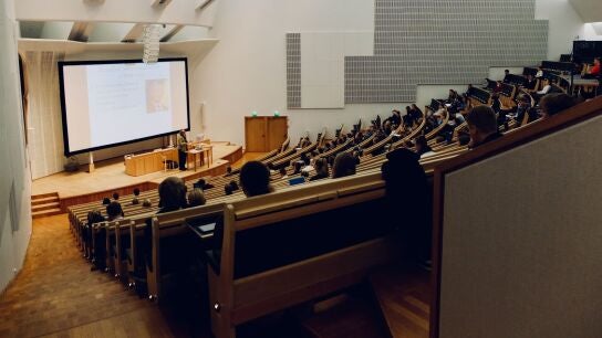 Un aula de universidad