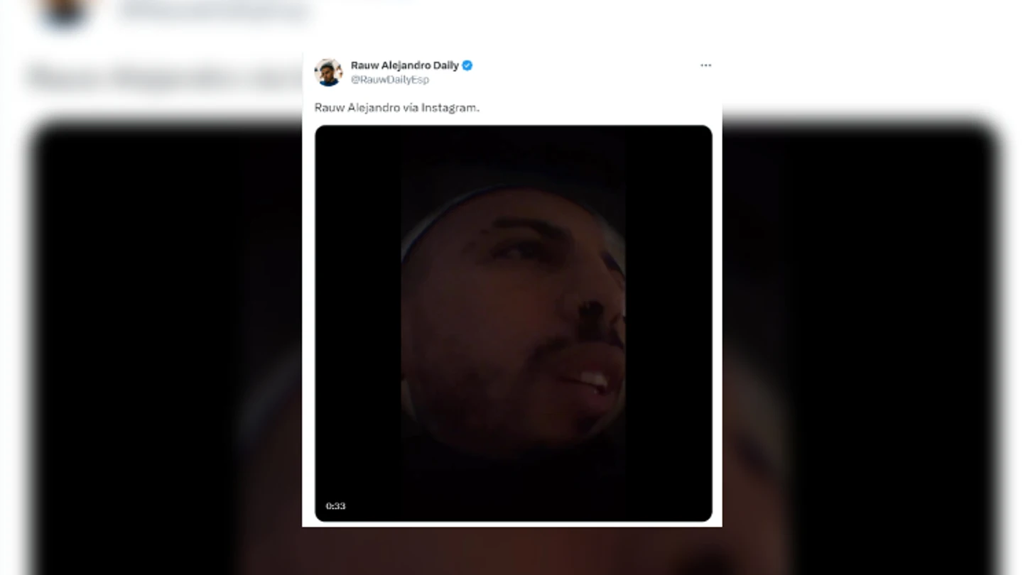 Tuit sobre el vídeo de Rauw Alejandro. Tuit sobre el vídeo de Rauw Alejandro.