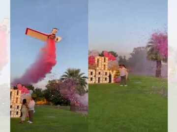 V&iacute;deo viral sobre el accidente que sufre la avioneta durante el gender reveal.