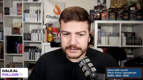 Yuste durante uno de sus streams. Yuste durante uno de sus streams.