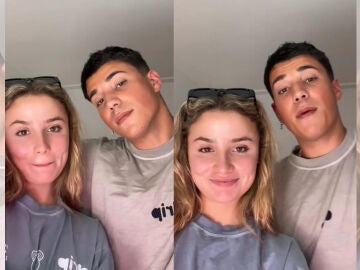 Sofía Surfess y Trece en uno de sus tiktoks.