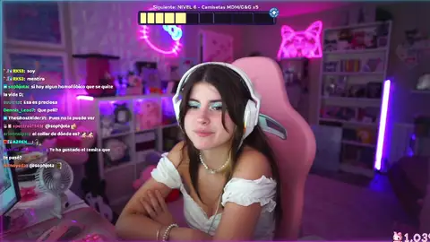 Abby en uno de sus streams. Abby en uno de sus streams.