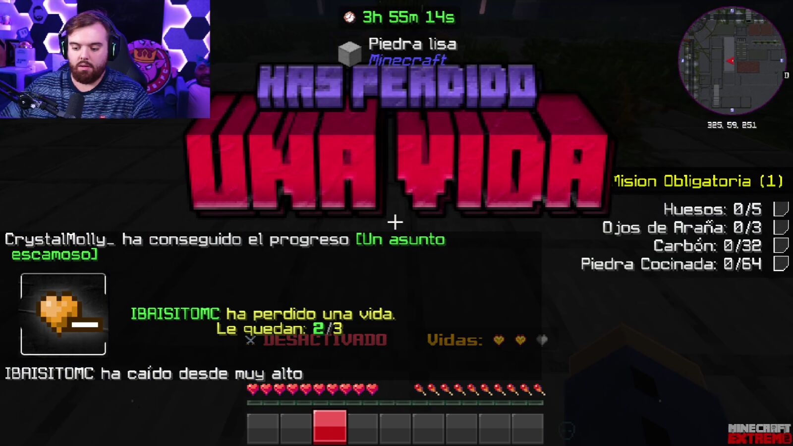 Minecraft Extremo 2 se cobra sus primeras vidas: el servidor llega con cambios que dificultan la supervivencia