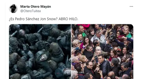 El genial hilo de Twitter que explica por qué Pedro Sánchez es Jon Snow El genial hilo de Twitter que explica por qué Pedro Sánchez es Jon Snow