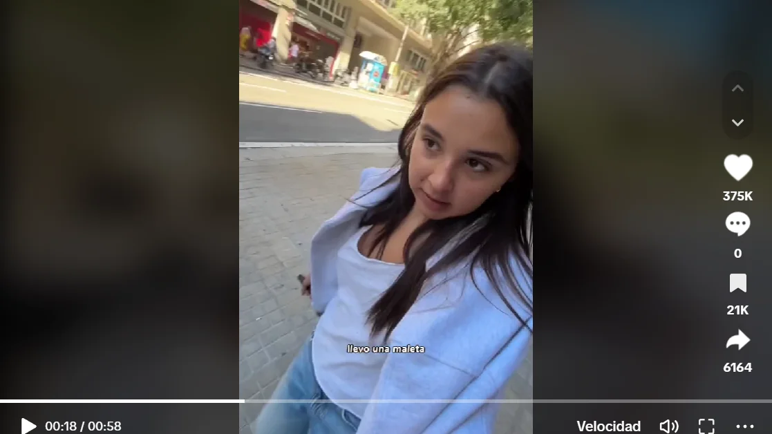 Pantallazo del tiktok de @paulisls Pantallazo del tiktok de @paulisls