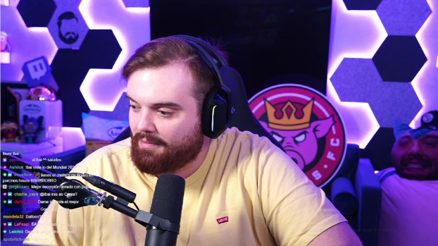 Ibai durante uno de sus streams.