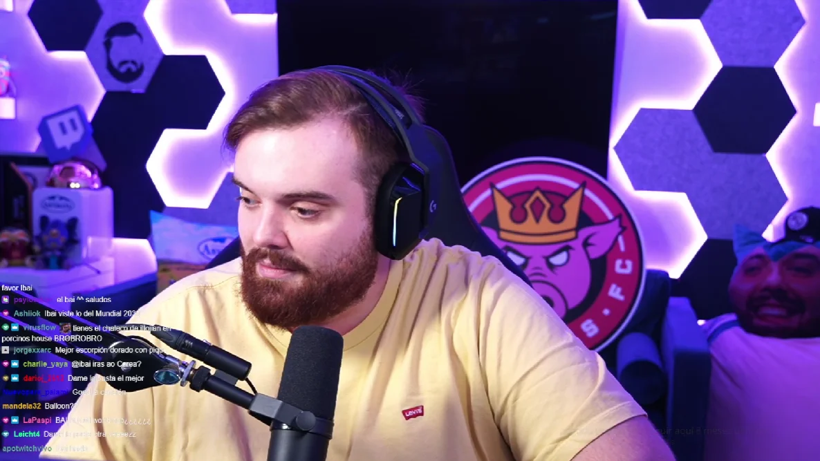 Ibai durante uno de sus streams. Ibai durante uno de sus streams.