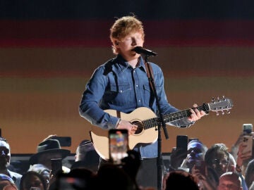 Ed Sheeran durante una actuación en 2023