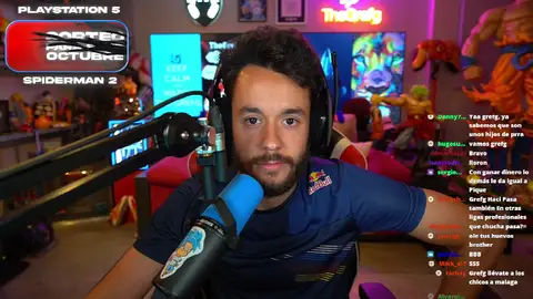TheGrefg durante uno de sus streams. TheGrefg durante uno de sus streams.