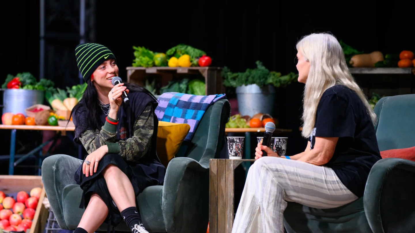 Billie Eilish durante una entrevista en 2023 Billie Eilish durante una entrevista en 2023