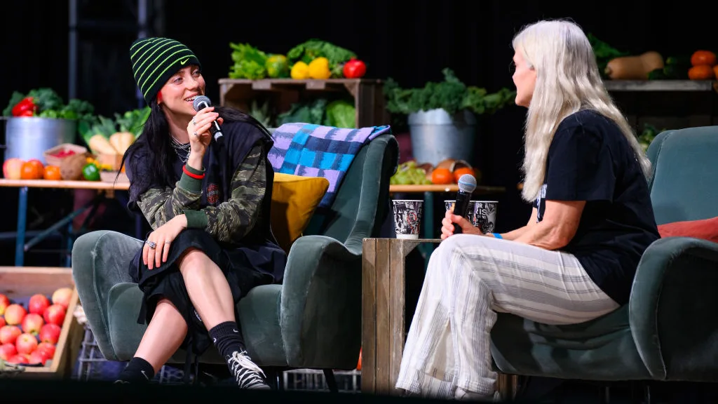 Billie Eilish durante una entrevista en 2023