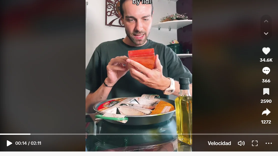 Pantallazo del tiktok de @cristianocervigni Pantallazo del tiktok de @cristianocervigni