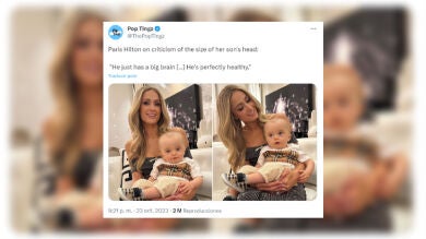 Paris Hilton responde a las críticas por la gran cabeza de su hijo: 