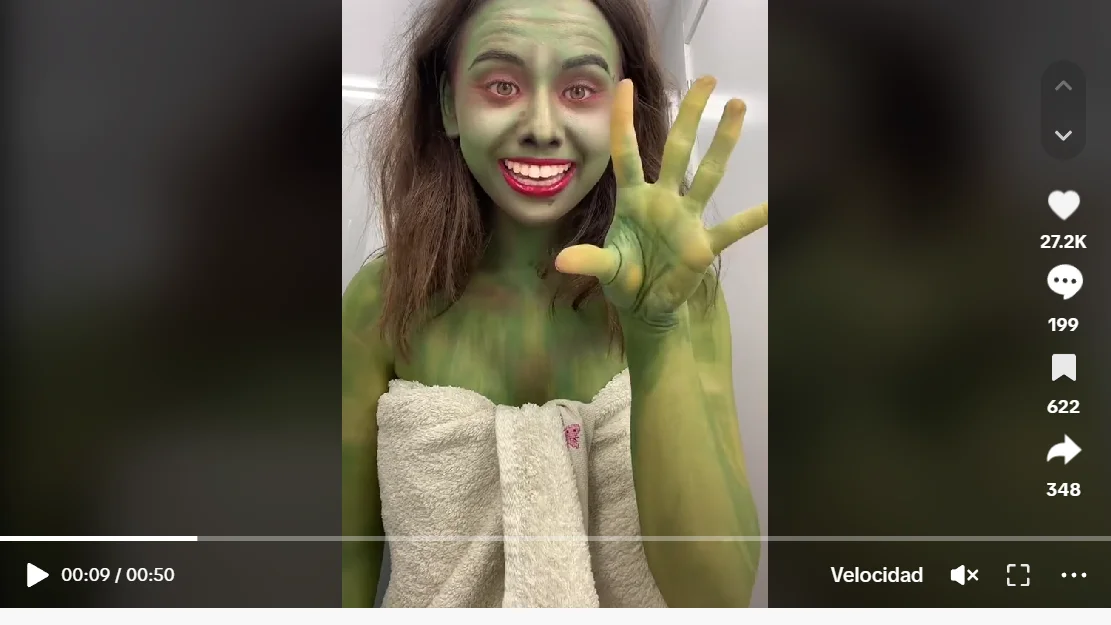 Pantallazo del tiktok de @mariareushuang